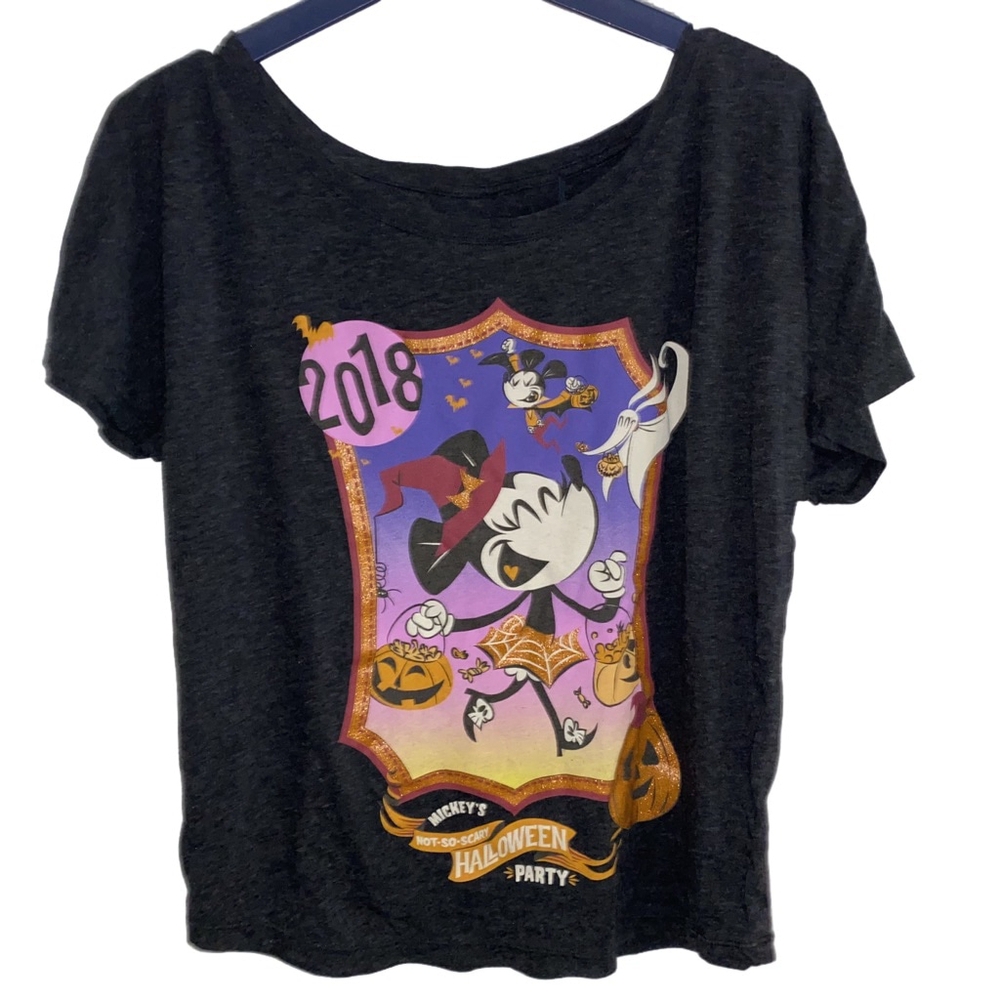 Disney Parks Mickey’s Not So Scary Halloween Charcoal Grey T-shirt Size Large